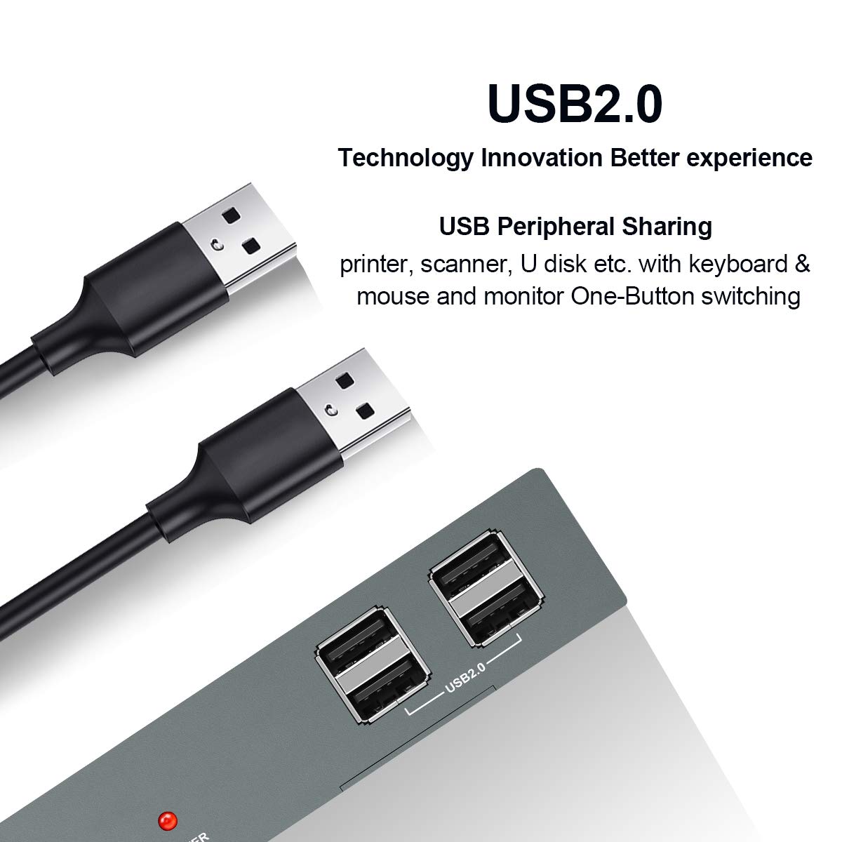 HDMI 4 Port 4K@60Hz USB KVM Switch with Cables A29584