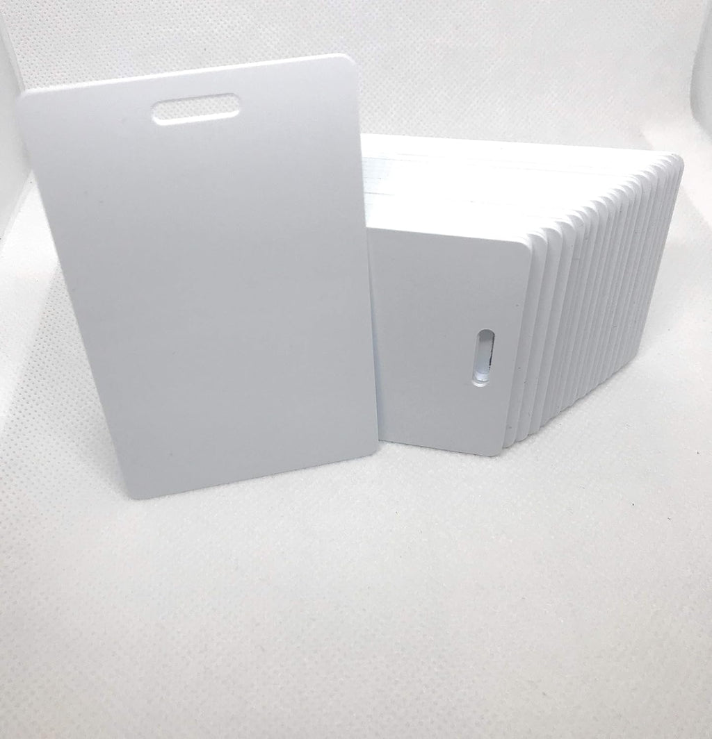 100 Blank White PVC Plastic Photo ID Card O69429