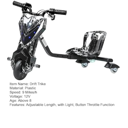 Electric Drift Trike with Adjustable Seat Big Wheel 3-Wheel Scooter A831