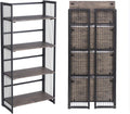 4-Tier Foldable Bookshelf Bookcase J9466