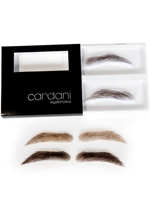 Fake Eyebrows Human Hair Stick on Brownish Black I150