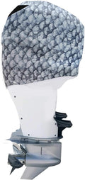 Grey Fish Scales Outboard Motor Cover O192262