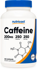 Caffeine Pills 200mg 250 Capsules H374092