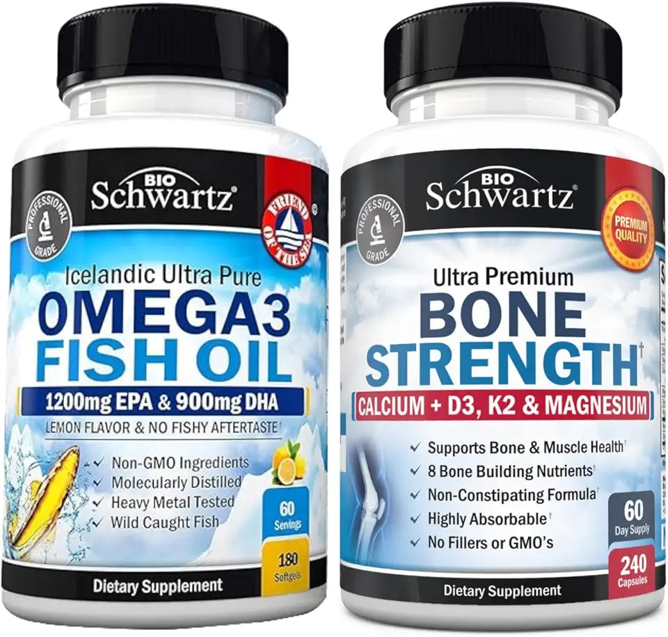 Calcium Magnesium Omega 3 Fish Oil Supplement C3081