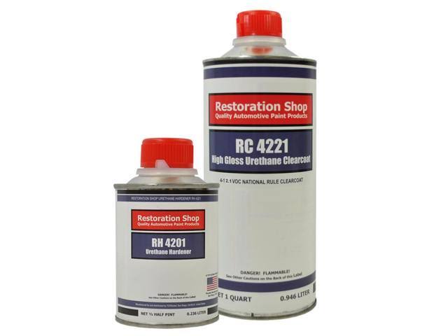 Gray Metallic Urethane Basecoat Clearcoat Car Auto Paint Complete Medium Quart Kit D872489