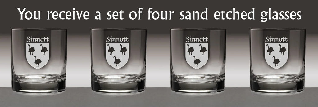Set of 4 Etched Tumbler Glasses R448504
