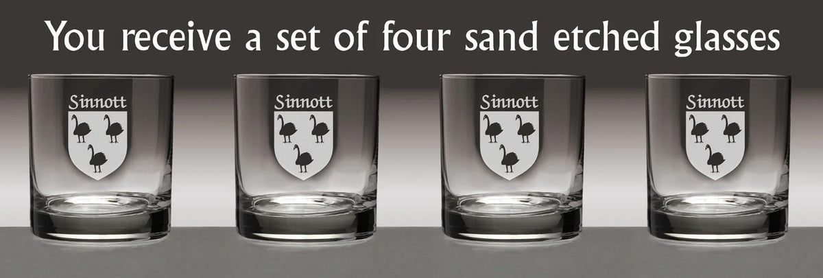 Set of 4 Etched Tumbler Glasses R448504