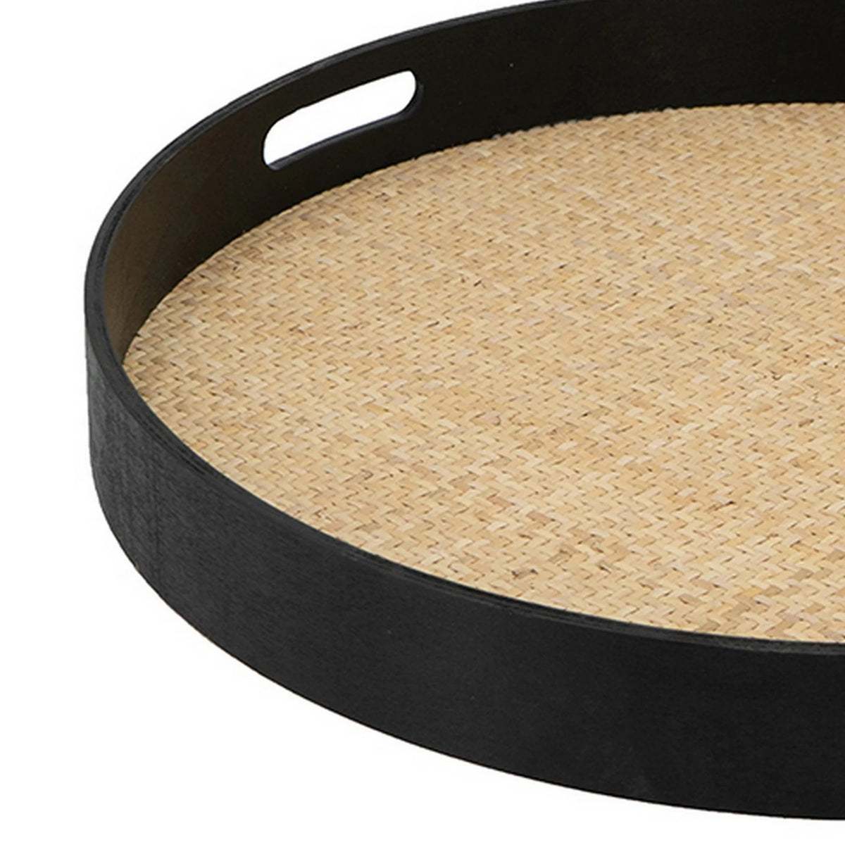 Round Wood Decorative Tray K761