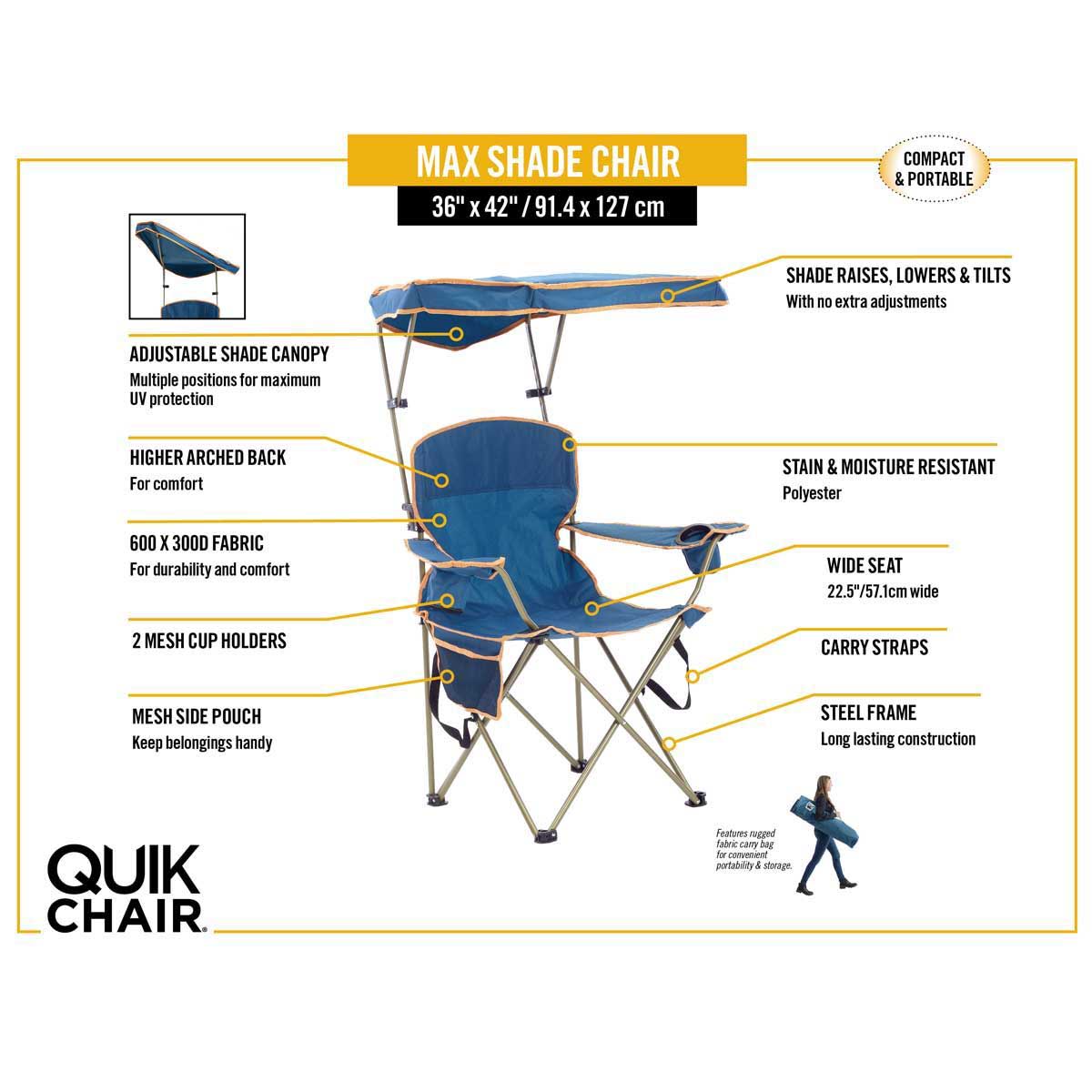 Max Blue Shade Chair W3250