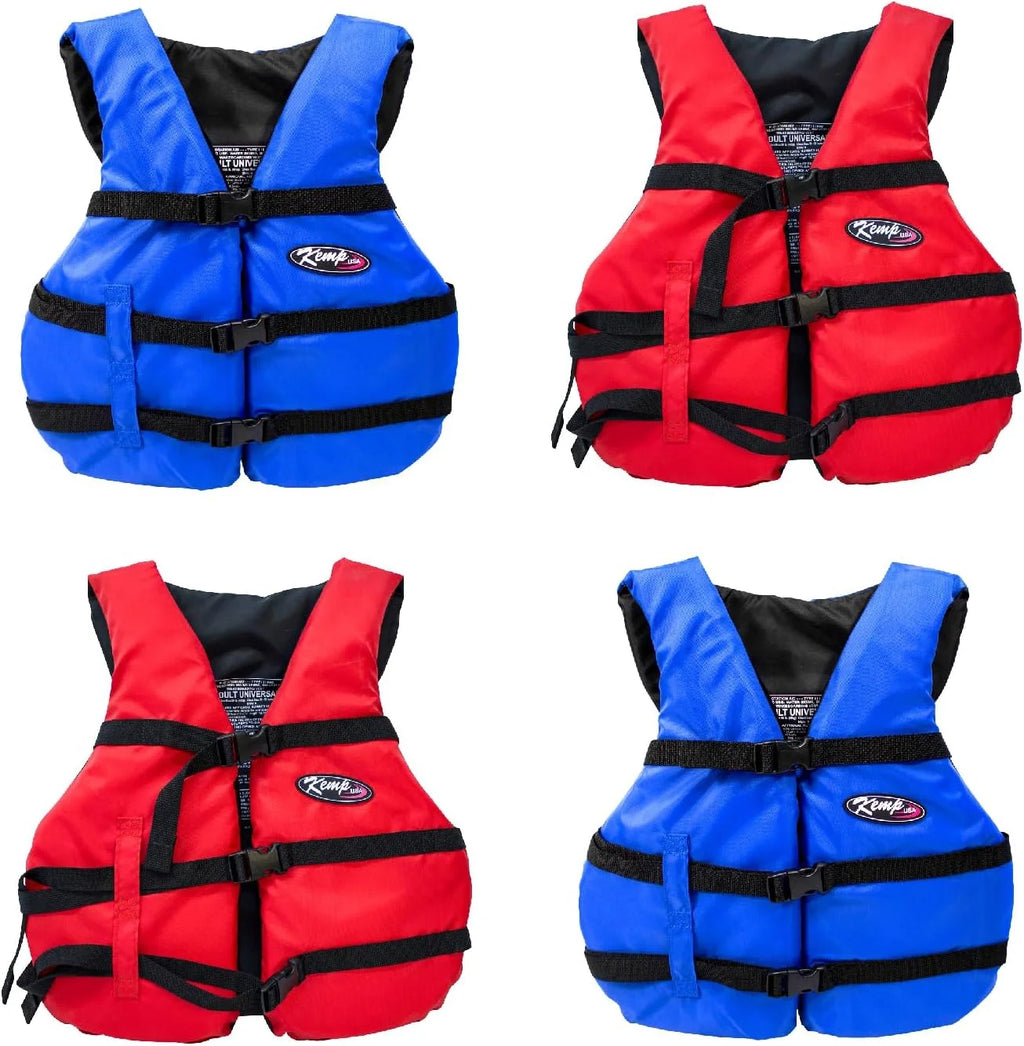 4-Pack Adult Life Jackets in Carry Case Y61776