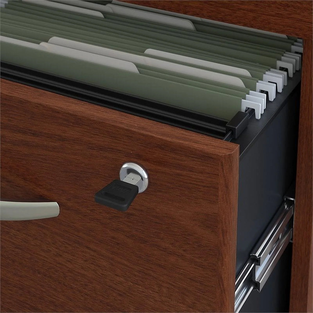 Mahogany Office Desk with Drawers L96609