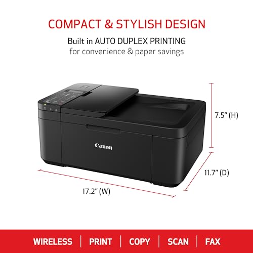 White All-in-One Wireless Printer with Auto Document Feeder N75528