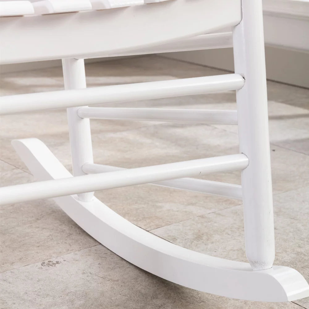 White Wood Rocking Chair J203416