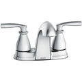 Chrome Centerset Bathroom Faucet with Pop-Up Drain Assembly Double Handle D356