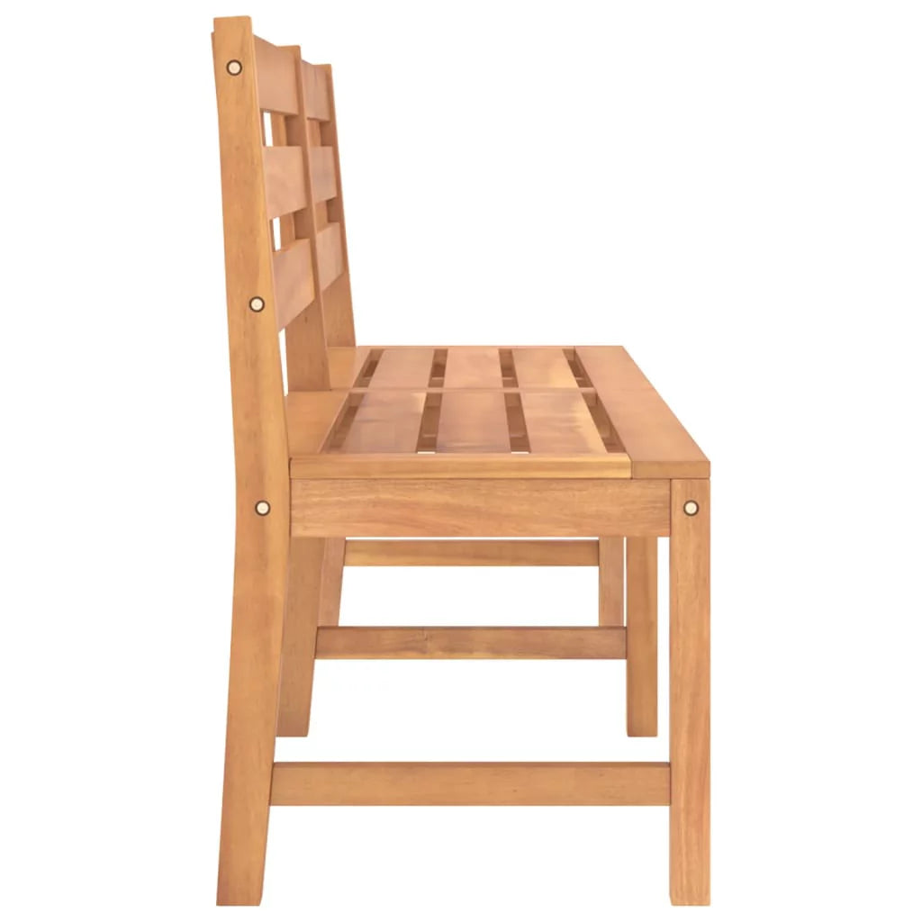 Solid Teak Wood Patio Bench V52160