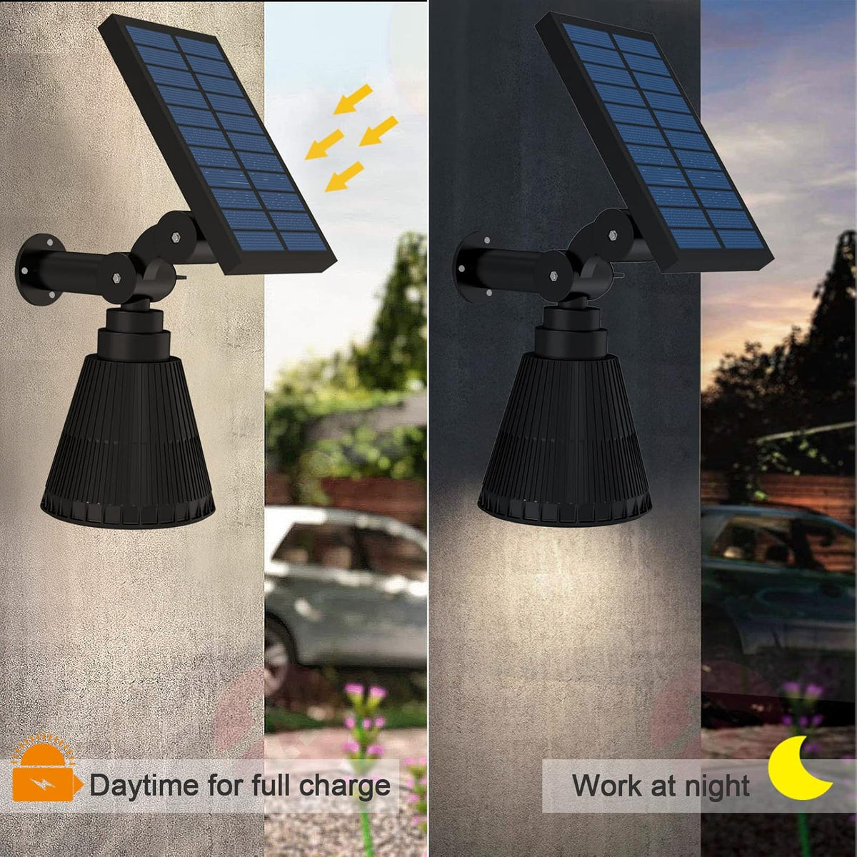 4 Pack Adjustable Solar Spot Lights D38257