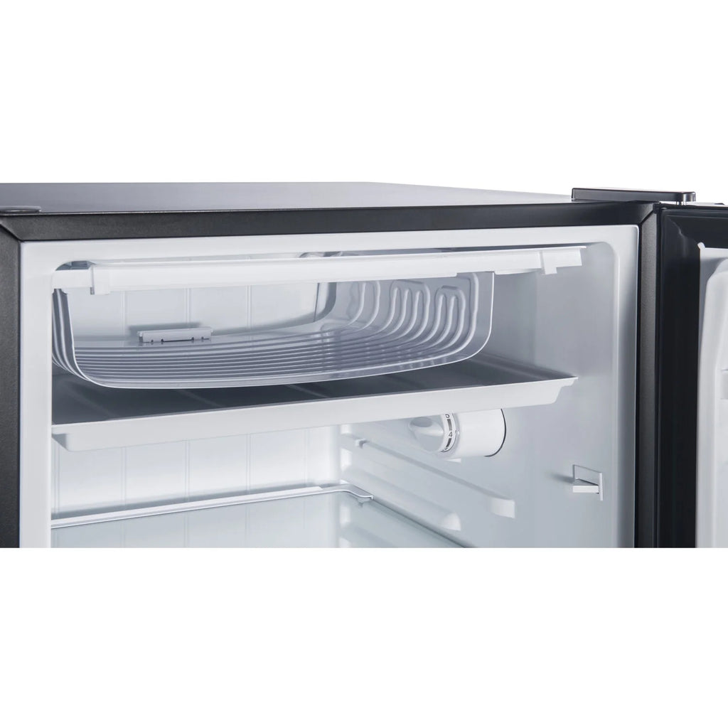 Black Single-Door Mini Refrigerator with Chiller Compartment D76752