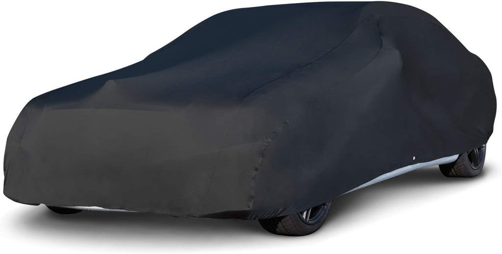 Red Stretch Car Cover, Soft Inner Lining, Breathable, Dustproof, Size 3 Q8866