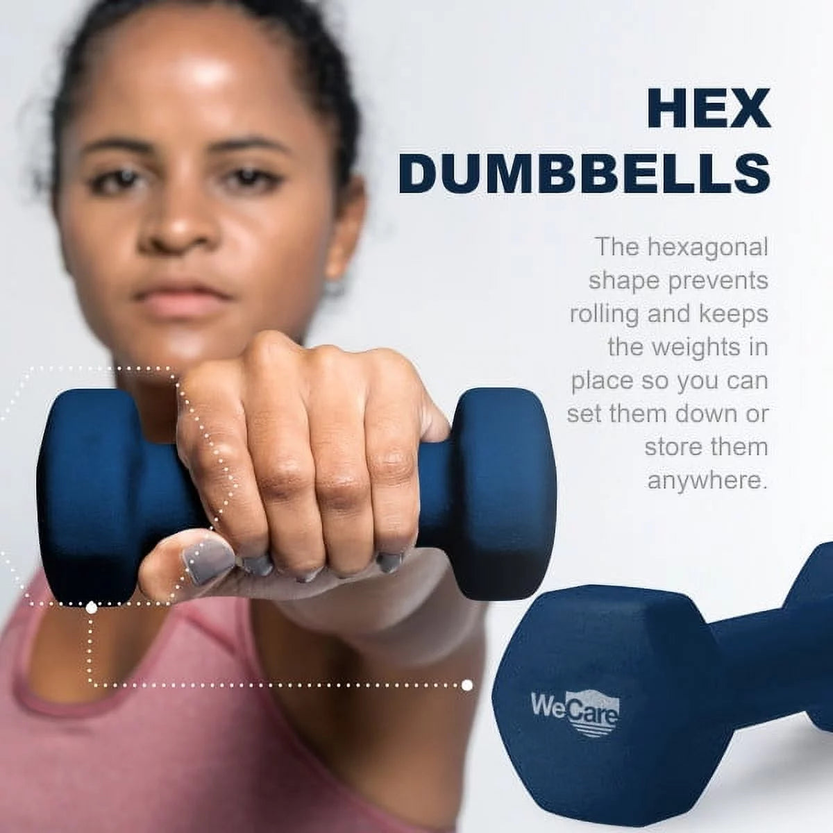 15lb Neoprene Dumbbell Pair Black M680