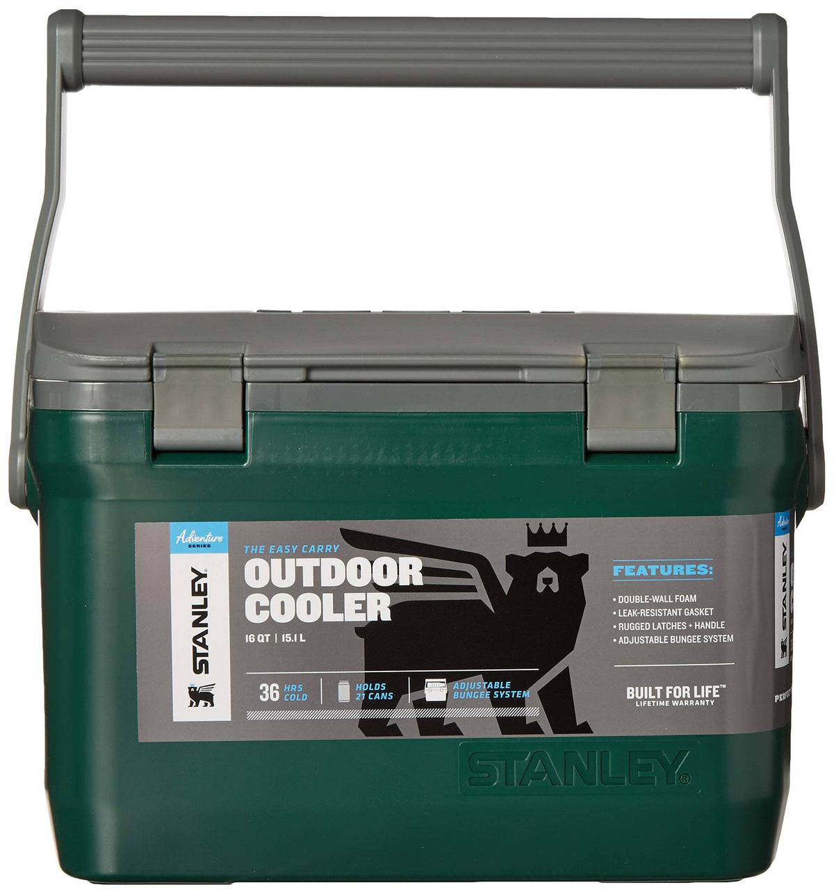 16 Quart Outdoor Cooler, Green Y661665