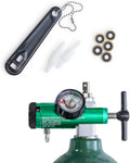 Oxygen Regulator 0-15LPM CGA-870 Gauge Flow Rate with Wrench Key Q1444