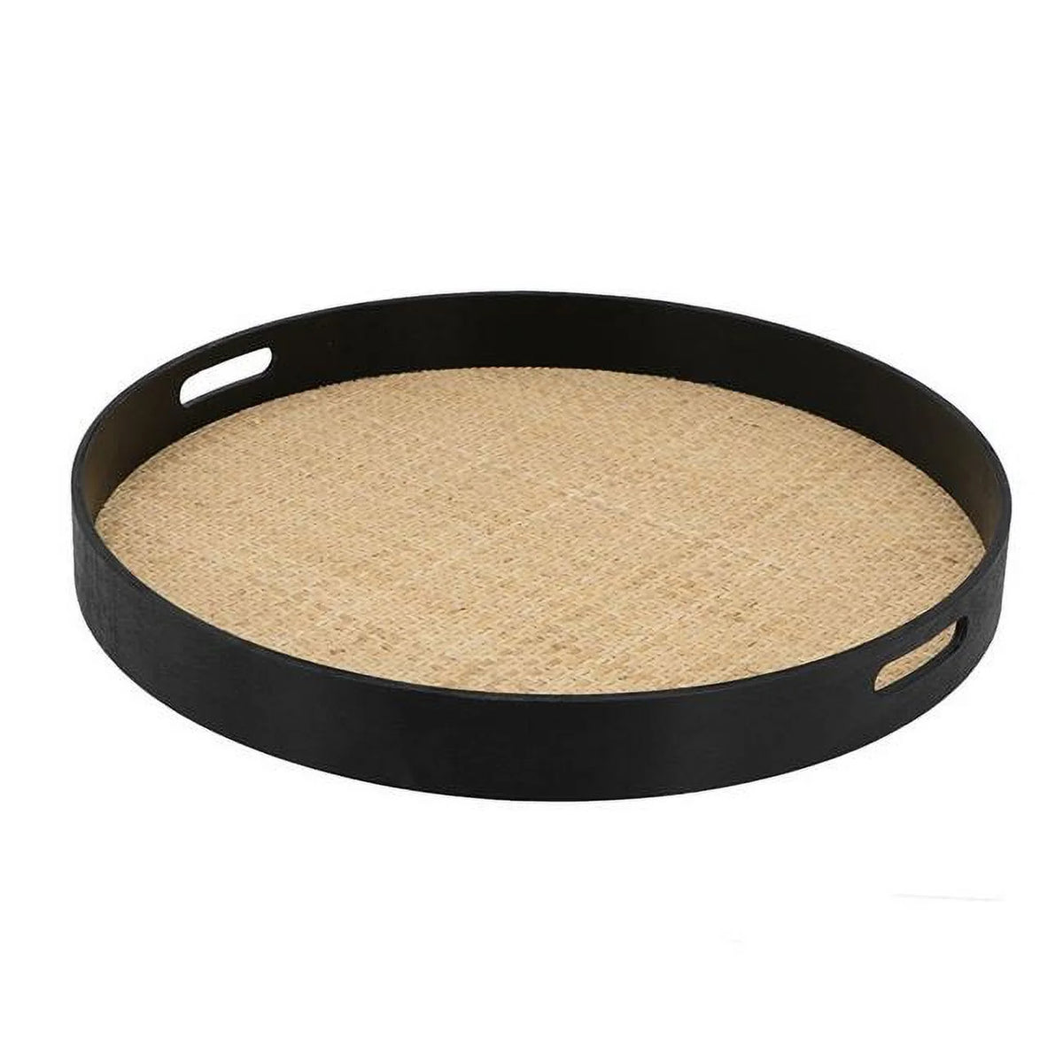 Round Wood Decorative Tray K761