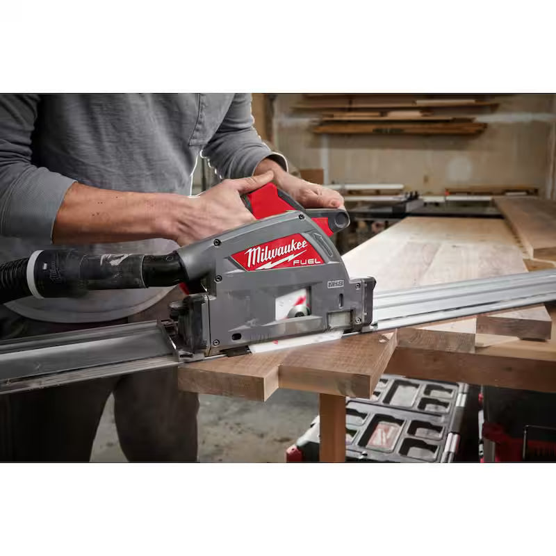 18V Brushless Cordless 6-1/2 in. Plunge Track Saw Kit with 55 in. Guide Rail W488014