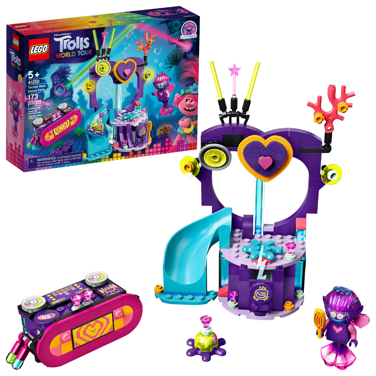 LEGO Trolls World Tour Techno Reef Dance Party Building Kit (173 Pieces) Y90465