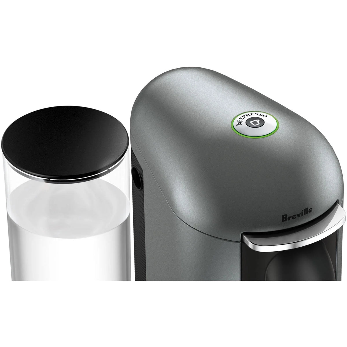 Titanium Coffee & Espresso Single-Serve Machine and Black Milk Frother X132