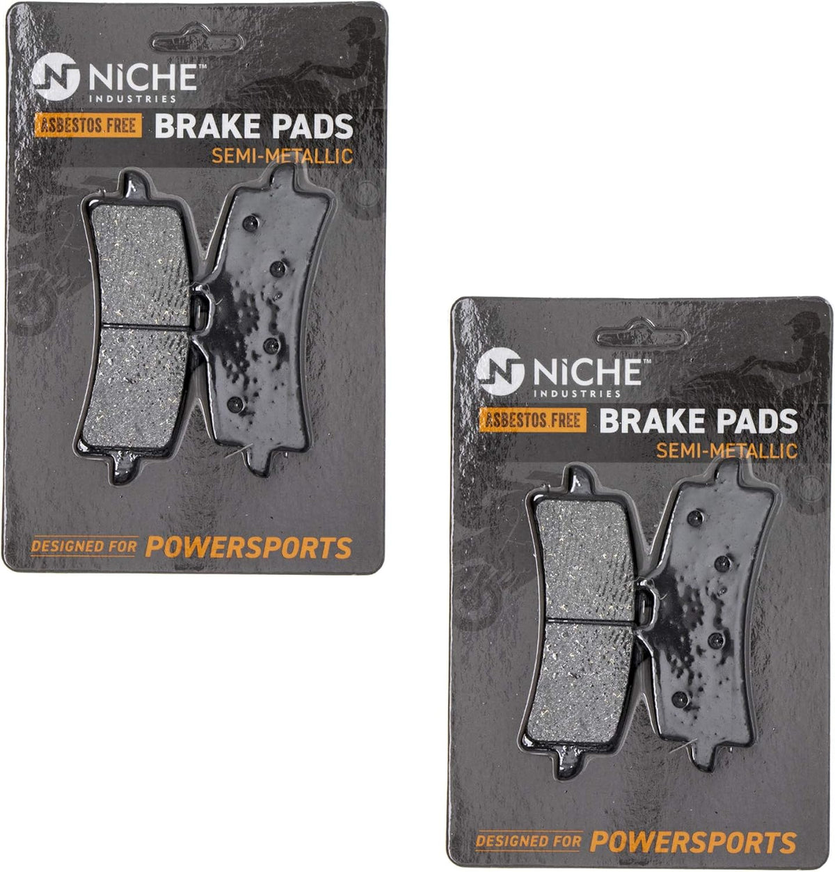 Brake Pad Set Semi-Metallic Pack of 2 Q1680