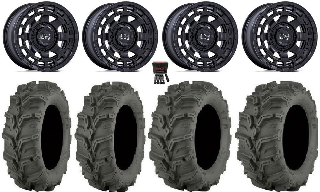Black Rhino Chamber 14" Wheels 27" Mud Lite XTR Tires X5484