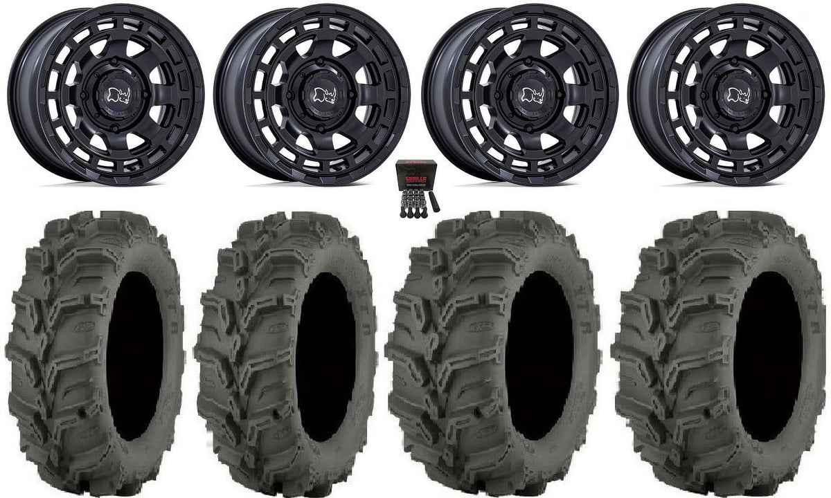 Black Rhino Chamber 14" Wheels 27" Mud Lite XTR Tires X5484
