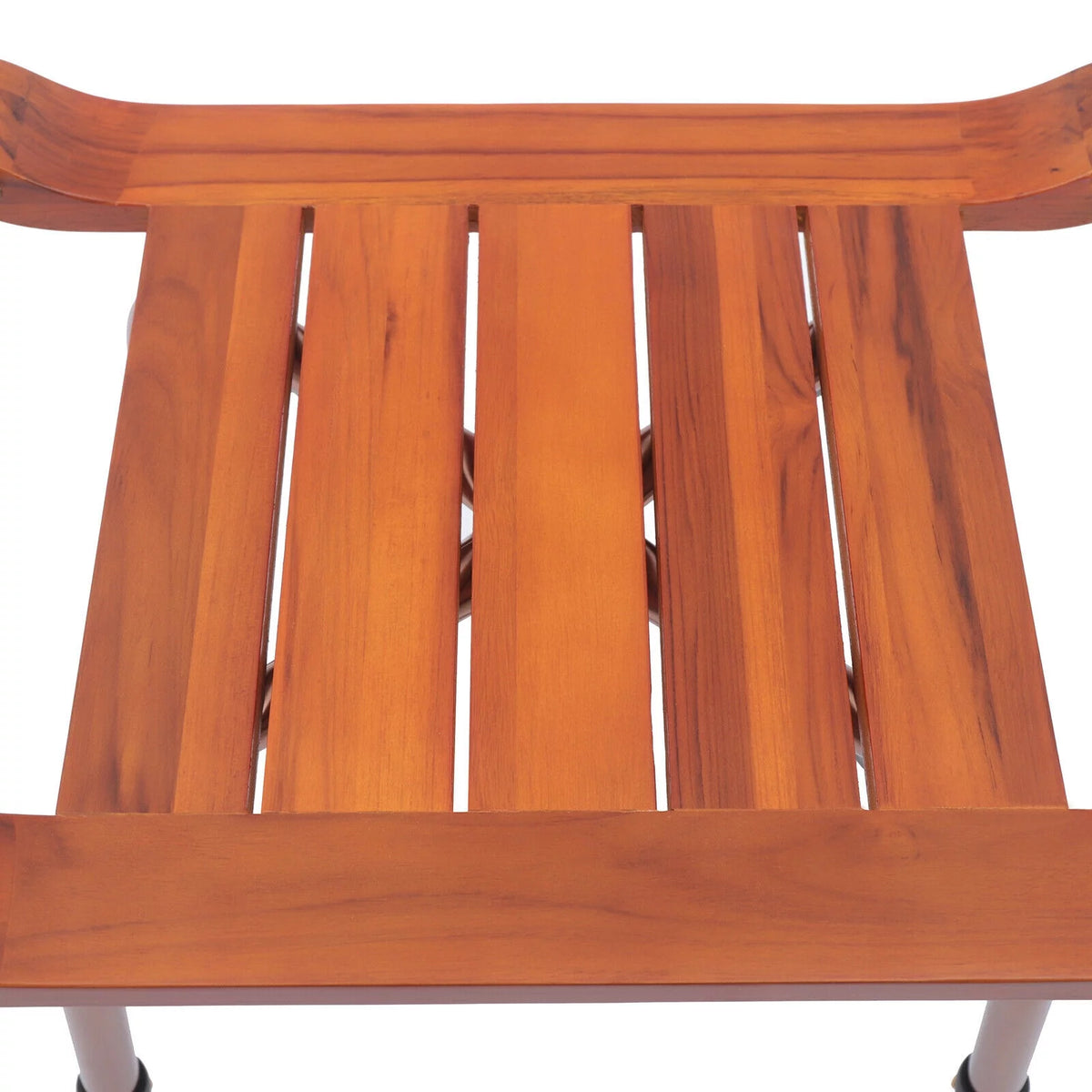 Adjustable Teak Bath Bench Shower Chair 300lbs S75105