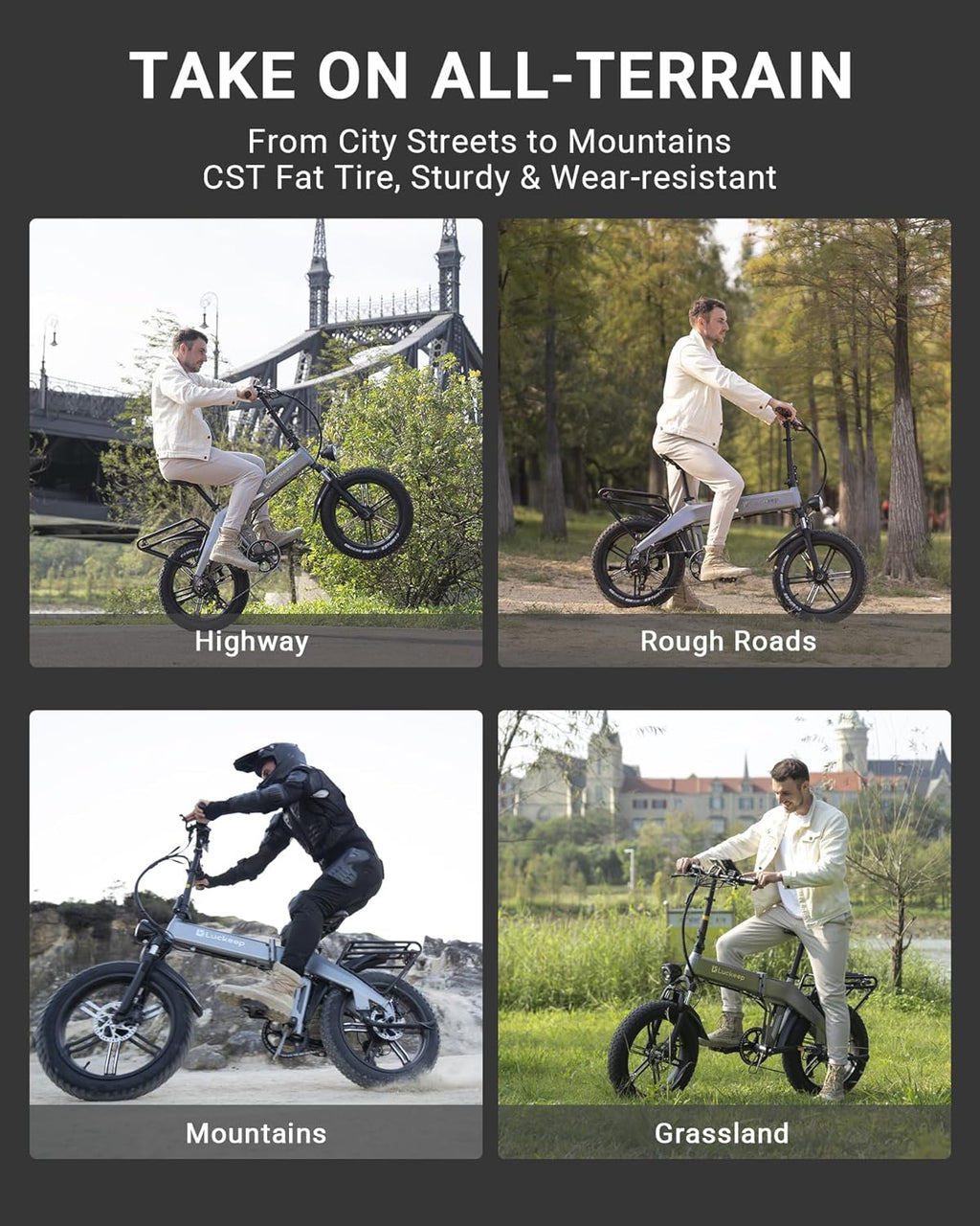 20" Fat Tire Folding Electric Bike W385660