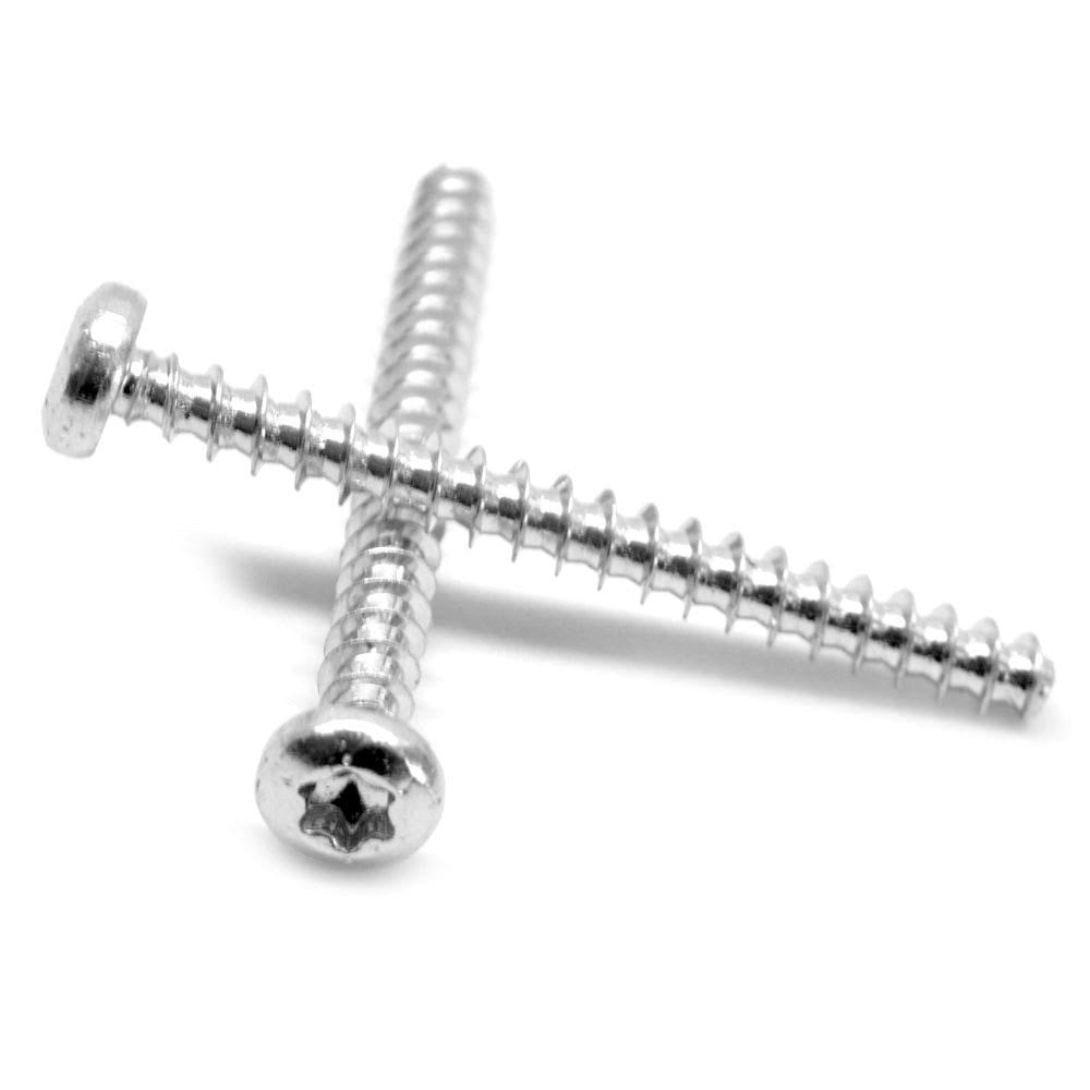 #4-20 x 3/16 Thread Rolling Screw 6 Lobe Pan Head Low Carbon Steel Zinc Plated V707281