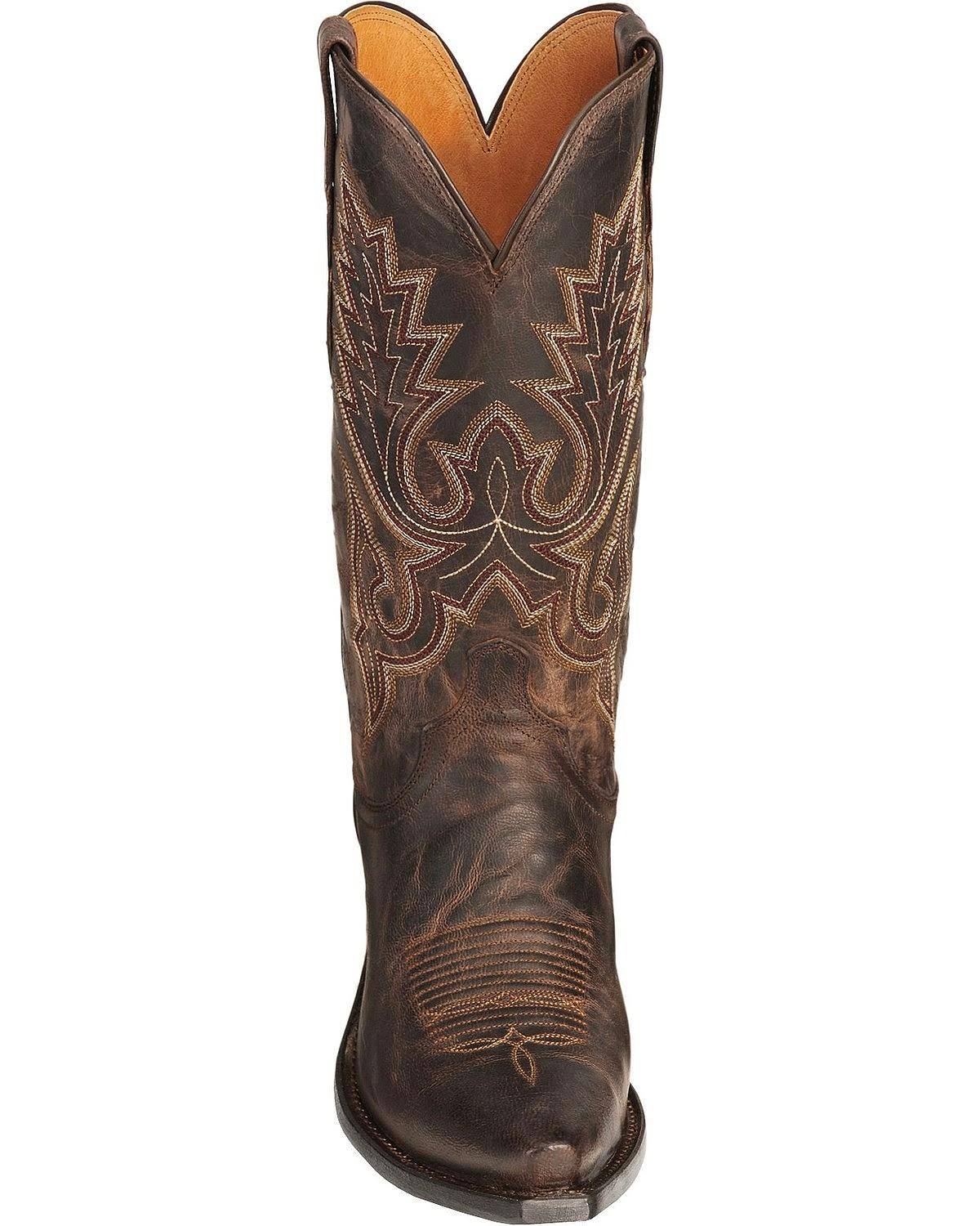 Chocolate Madras Goat Cowboy Boots I291