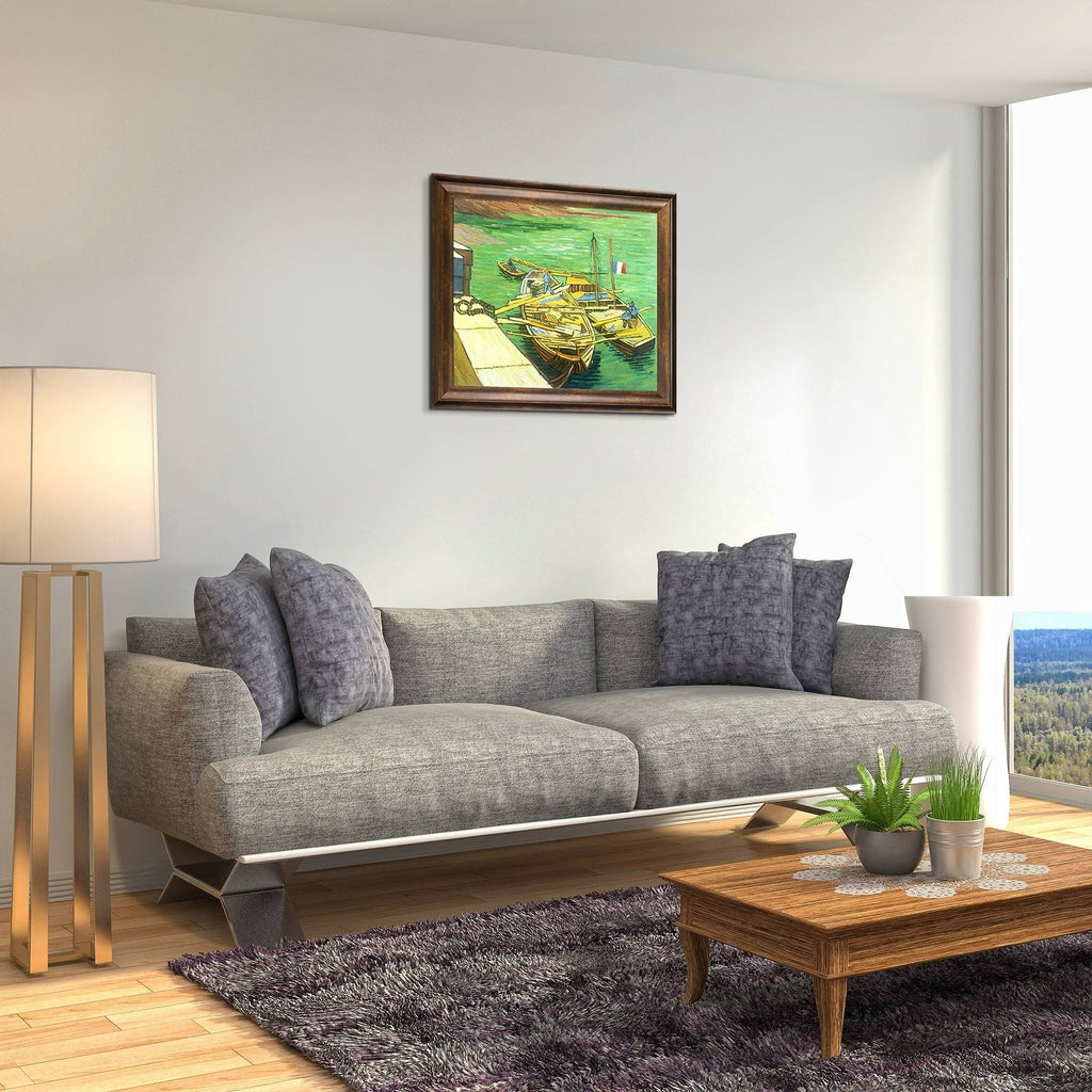 Framed Hand Painted Oil on Canvas U462
