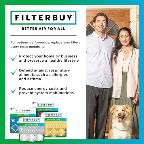 20x25x1 MERV 8 Pleated HVAC Air Filter 4-Pack H147