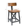 Wood Frame Counter Stool Q187507