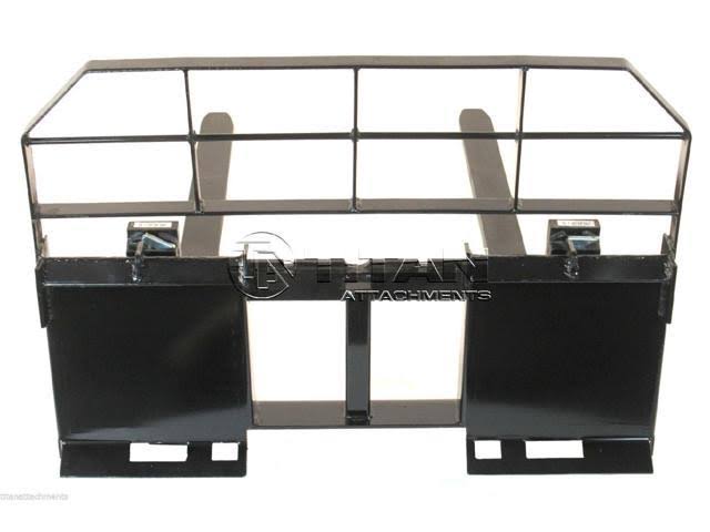 60x22 Skid Steer Pallet Fork Attachment 5500 lb Capacity Quick Tach B202808