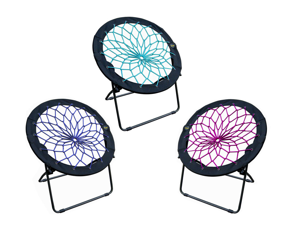Teal Plum Indigo Bungee Dish Chairs, Pack of 3 M633