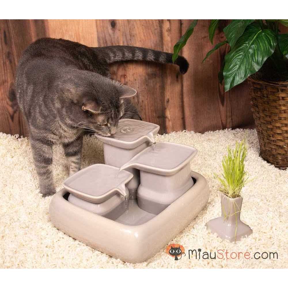 Ceramic Cat Water Fountain H898093
