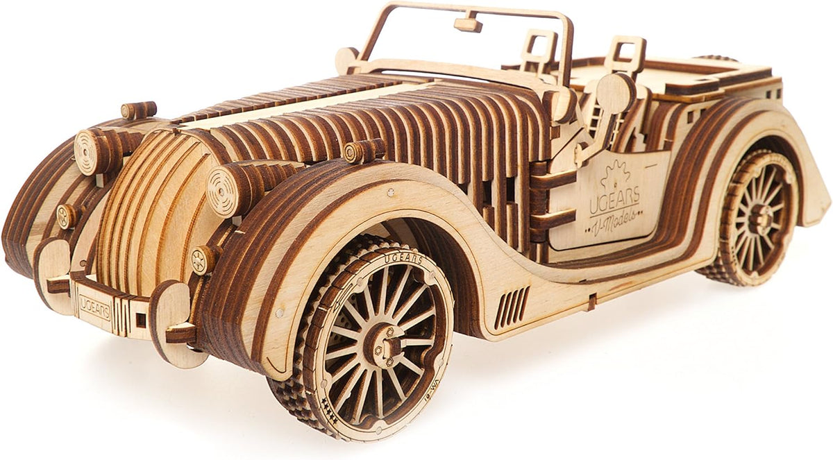 3-D Wooden Puzzle Roadster E871459
