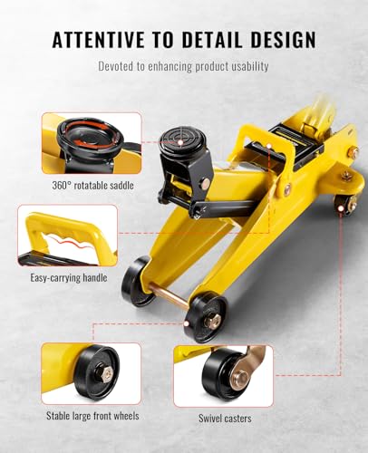 2 Ton Low Profile Hydraulic Trolley Floor Jack with Storage Case G364