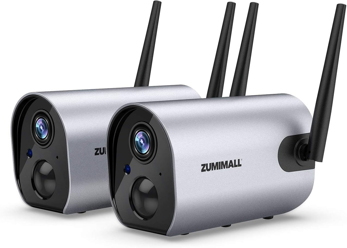 2PCS Rechargeable Battery Powered Wireless Outdoor Security Camera I47691