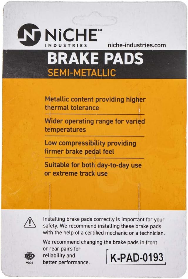 Brake Pad Set Semi-Metallic Pack of 2 Q1680