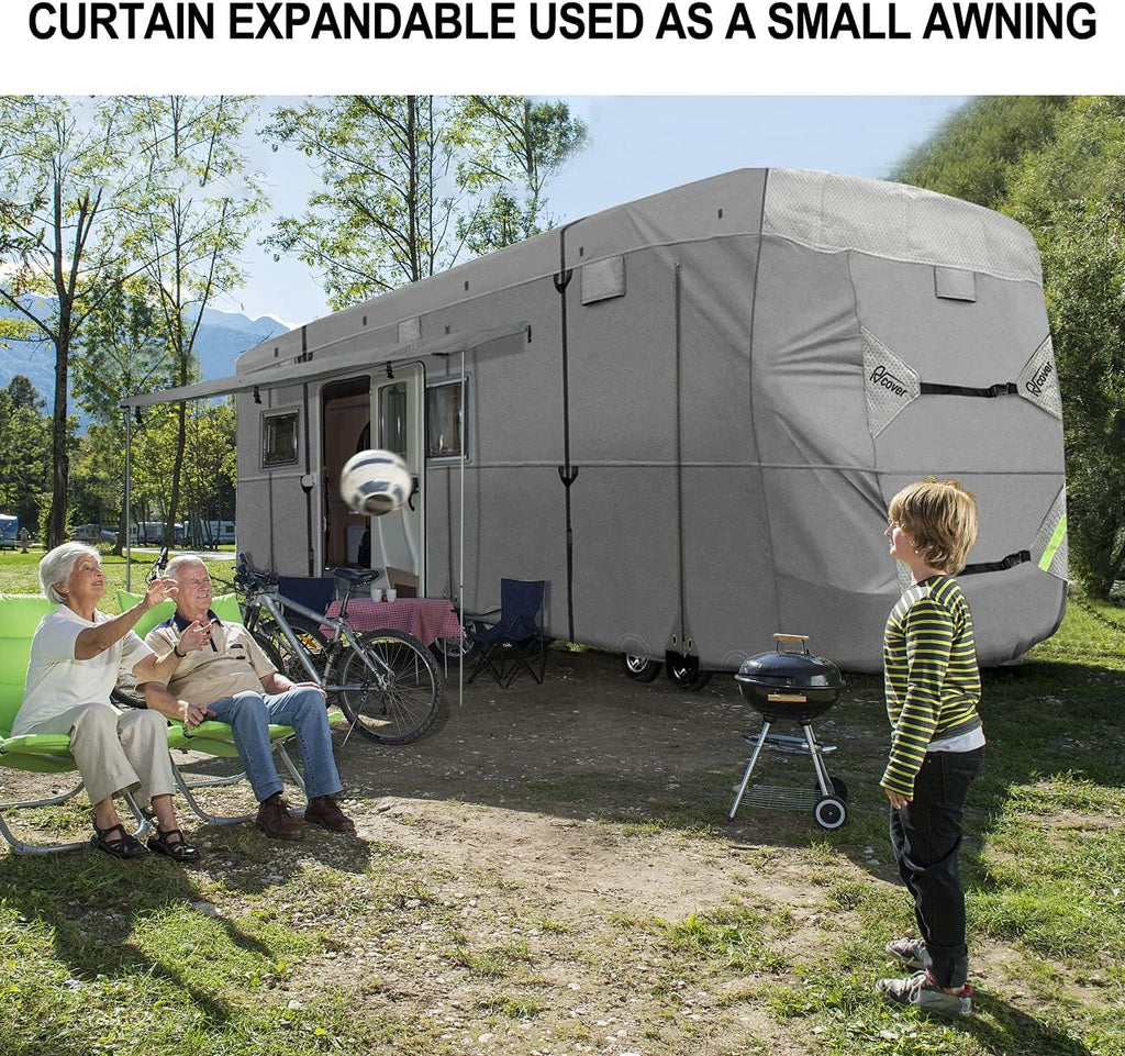 RV Cover Non-Woven Fabric Waterproof Fits 33’ - 37’ Camper Motorhome S796