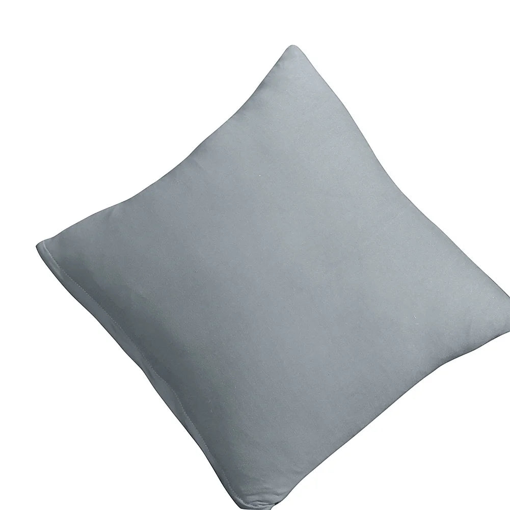 2 Pieces Polyester Fabric Stretch Slipcovers for L Shape Sectional Sofa W4771