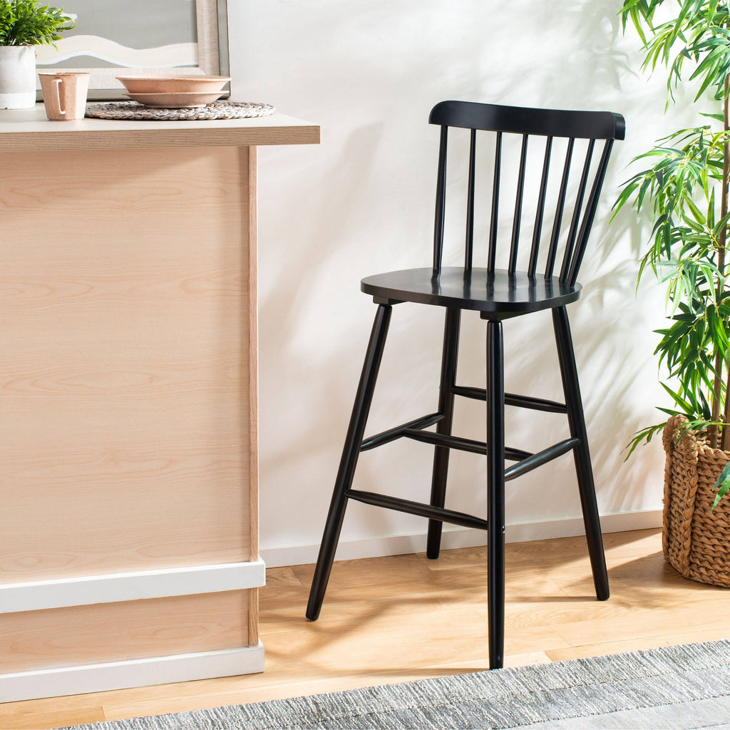 Black Bar Stool Set of 2 B90329