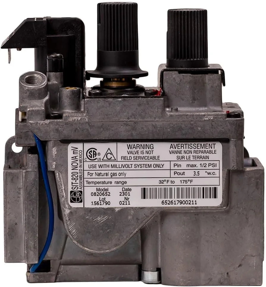 Natural Gas Millivolt Gas Valve for Fireplaces and Stoves A63081